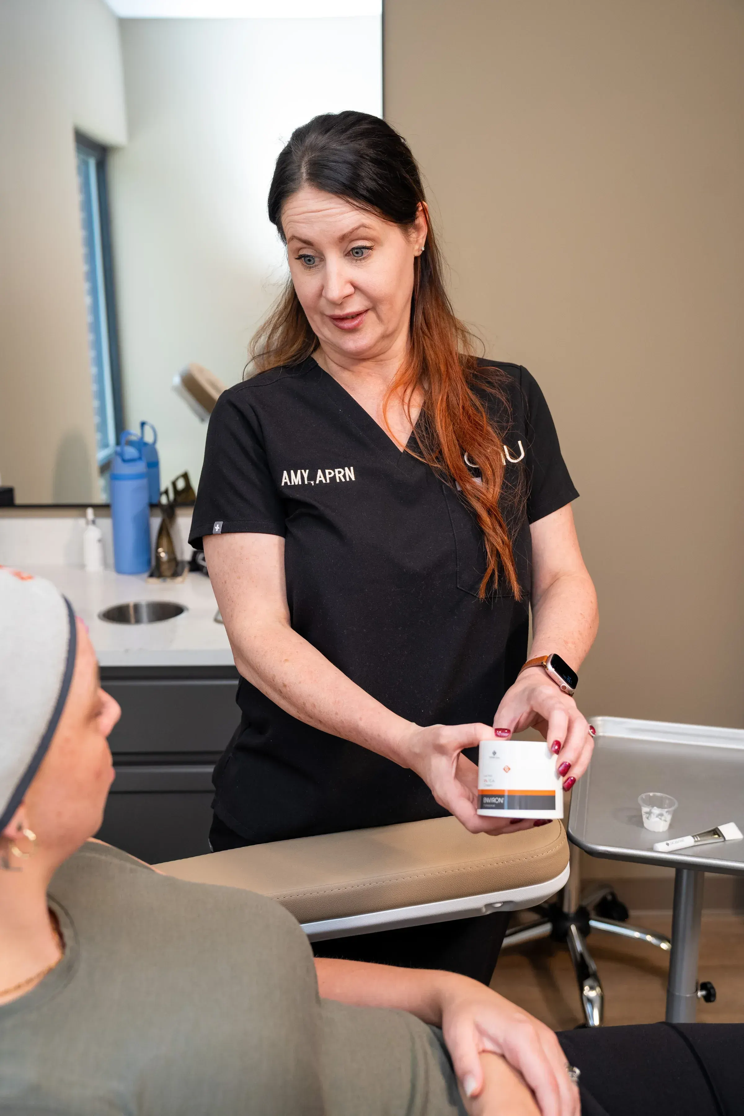 Ideal chemical peel candidate with healthy glowing skin