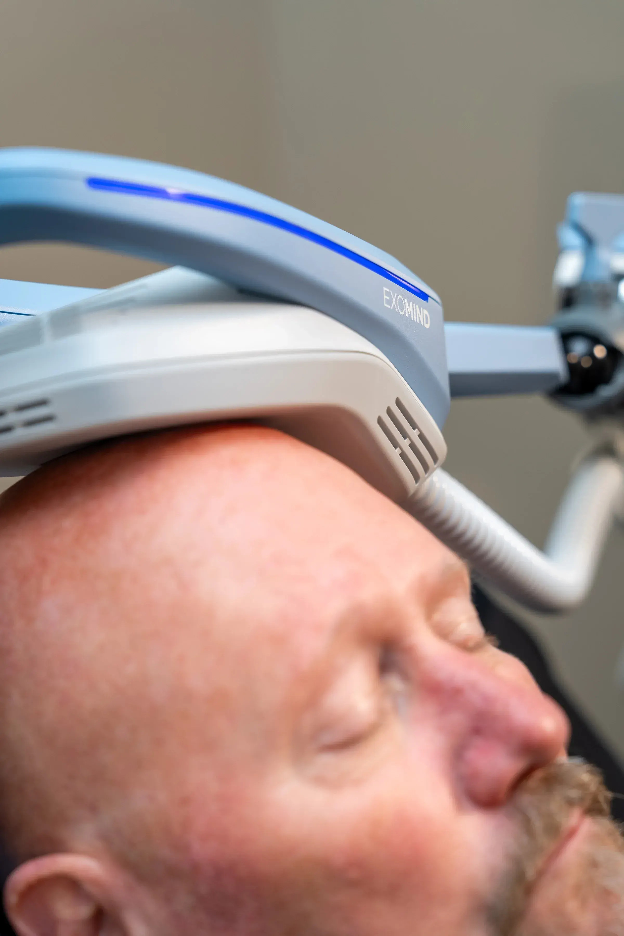 Confident patient considering TMS therapy options
