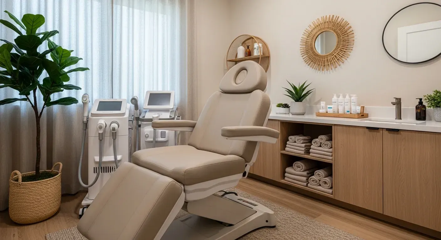 Anu Face Mind Body treatment room in Elizabethtown Kentucky