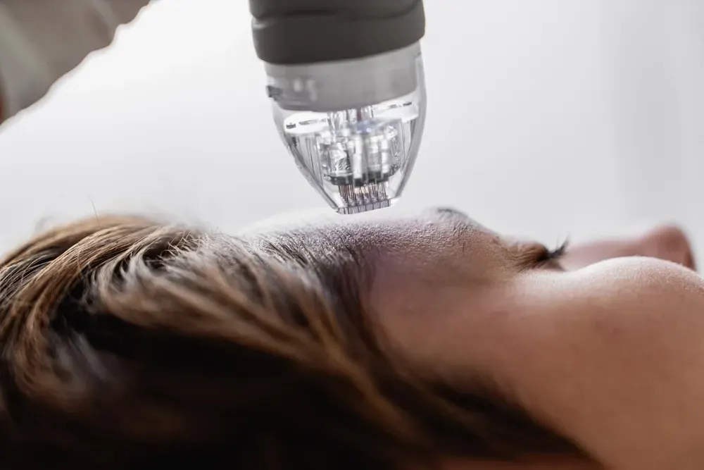 RF Microneedling device and treatment process